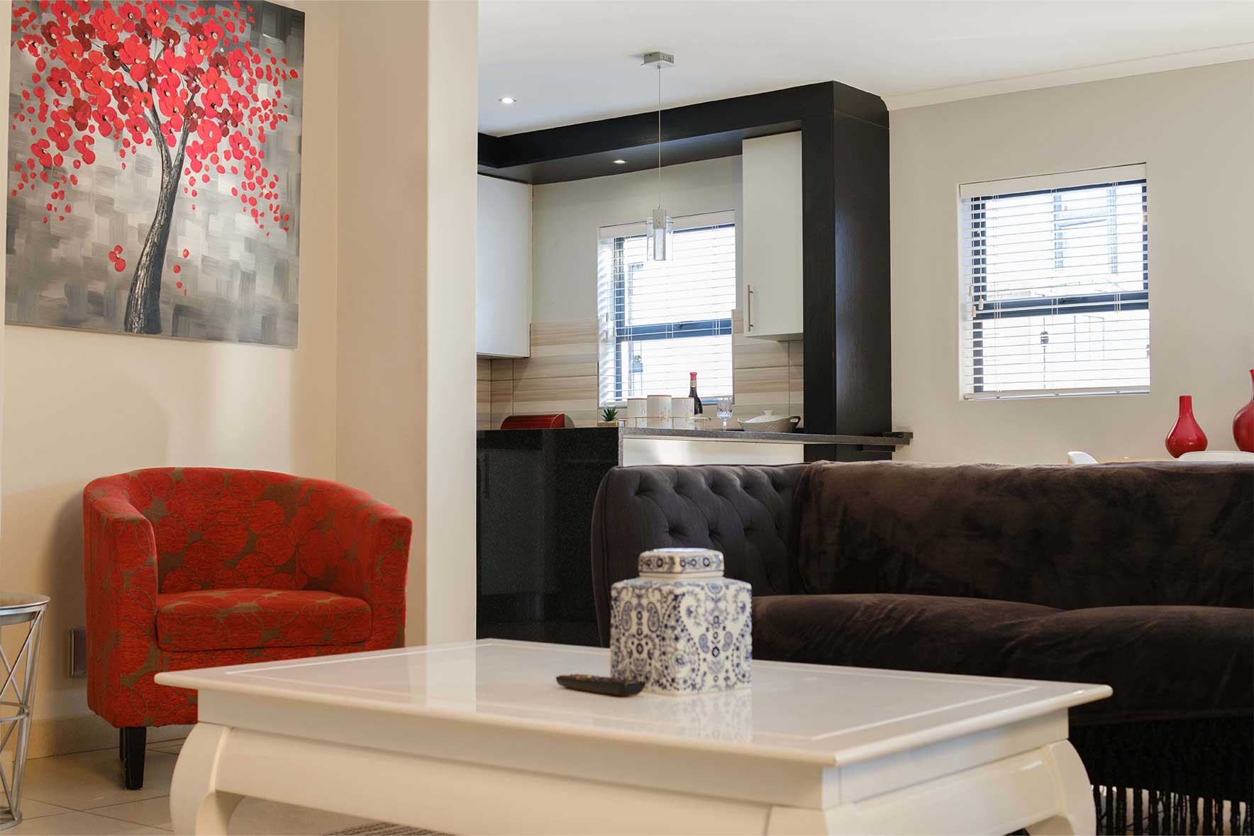 Comfortable self-catering interior at MLMK Accommodation in Burgundy Estate, Milnerton